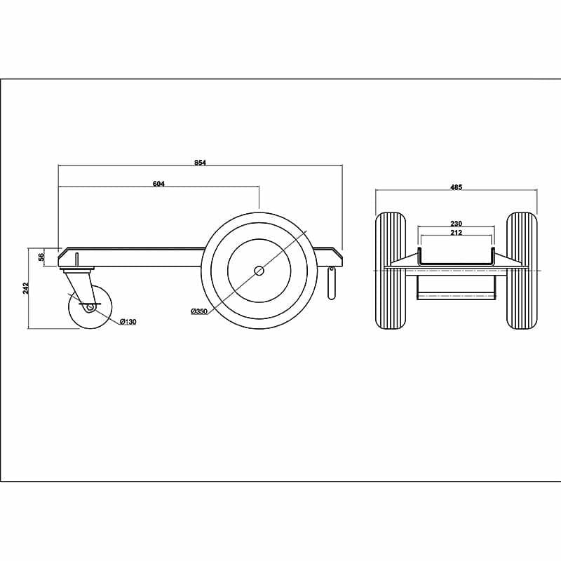 Aardwolf Broad Trolley - Diamond Tool Store