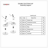 Aardwolf Double Suction Cup - Diamond Tool Store