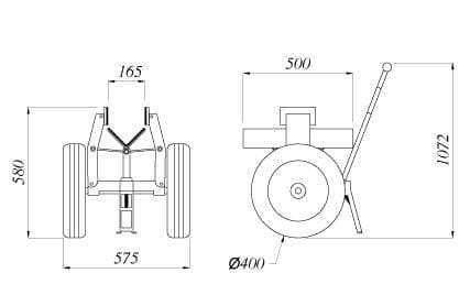 Aardwolf Self-Locking trolley SL-155 - Diamond Tool Store