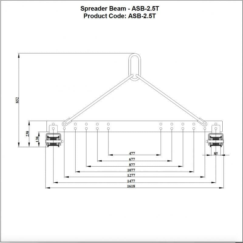 Aardwolf Spreader Bar - 2.5 Tons - Diamond Tool Store