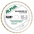 Alpha Silencer III Blade for Marble - Diamond Tool Store