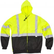 ANSI Class 3 Lime Black Hoodie - Diamond Tool Store