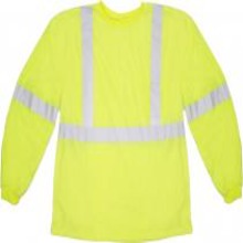 ANSI Class 3 Long Sleeve Lime Tee Shirt (12 Count) - Diamond Tool Store