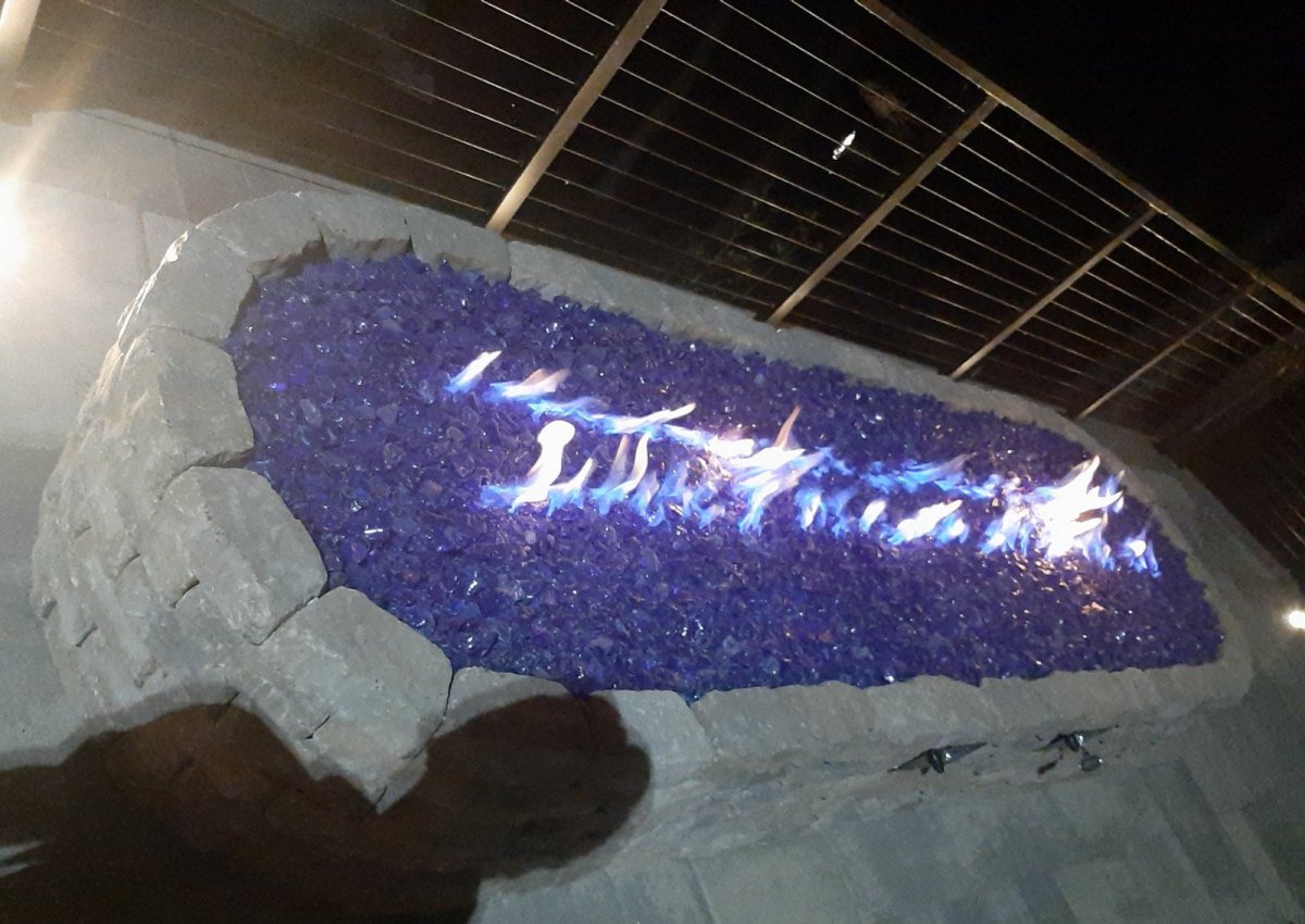 Blue Fire Glass - Diamond Tool Store