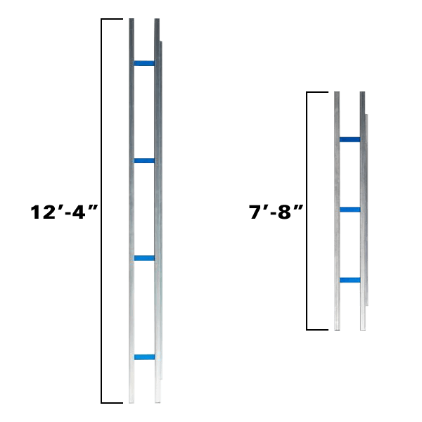 Blue Ripper Rail Combo Pack - 92" (7'-8") & 148" (12'-4") - Diamond Tool Store