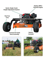 Brave Rough Cut Mower| 44-In. Towable | Honda GXV630 - Brave