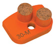 Button 30/40 Grit Med/Hard 14 X 12Mm -9 Segments - Diamond Tool Store