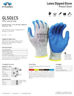 Crinkle Latex Gloves - Box of 12 - Pyramex