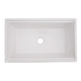 Dakota Sinks DSE-FCAL3320S Signature Elements Series 33 Inch Fire Clay Single Bowl Reversible Apron Front Kitchen Sink with Accessory Ledges - Dakota Sinks