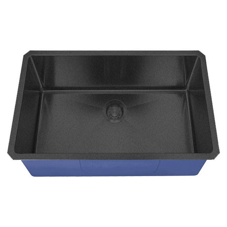 Dakota Sinks DSM-3218 Signature M-Series 32 Inch Micro Radius Single D-Bowl Undermount Kitchen Sink with Bottom Grid - Dakota Sinks