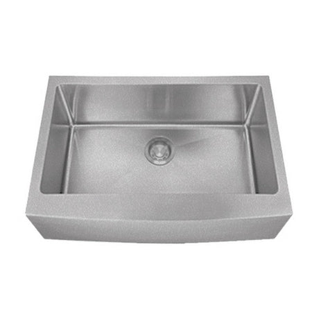 Dakota Sinks DSM-A3020 Signature M-Series 30 x 10 Inch Micro Radius Single Bowl Apron Front Kitchen Sink with Bottom Grid - Dakota Sinks