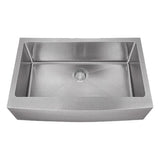 Dakota Sinks DSM-A3320 Signature M-Series 33 Inch Micro Radius Single Bowl Apron Front Kitchen Sink with Bottom Grid - Dakota Sinks