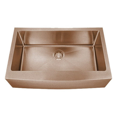 Dakota Sinks DSM-A3320 Signature M-Series 33 Inch Micro Radius Single Bowl Apron Front Kitchen Sink with Bottom Grid - Dakota Sinks