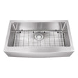 Dakota Sinks DSM-A3620 Signature M-Series 36 Inch Micro Radius Single Bowl Apron Front Kitchen Sink with Bottom Grid - Dakota Sinks