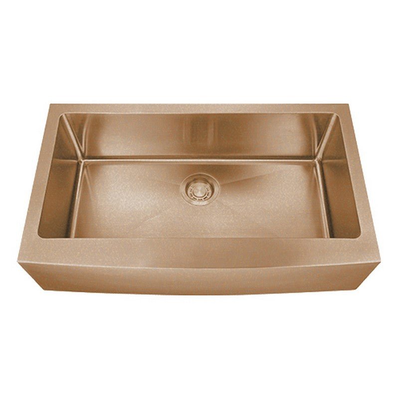 Dakota Sinks DSM-A3620 Signature M-Series 36 Inch Micro Radius Single Bowl Apron Front Kitchen Sink with Bottom Grid - Dakota Sinks