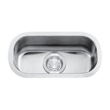 Dakota Sinks DSR-918 Signature R-Series 18 Inch Standard Radius Single Bowl Undermount Stainless Steel Bar Sink with Bottom Grid - Dakota Sinks