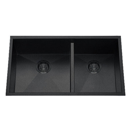 Dakota Sinks DSZ-6040LD Signature Z-Series 32 Inch Zero Radius 50/50 Low Divide Double Bowl Undermount Stainless Steel Kitchen Sink with Bottom Grid - Dakota Sinks