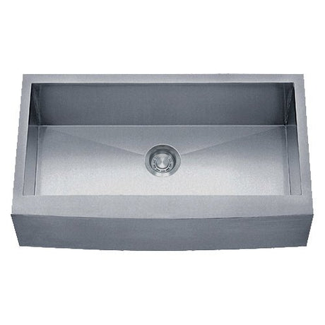 Dakota Sinks DSZ-A3020 Signature Z-Series 30 Inch Zero Radius Single Bowl Apron Front Stainless Steel Kitchen Sink with Bottom Grid - Dakota Sinks