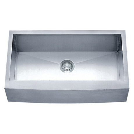 Dakota Sinks DSZ-A3020 Signature Z-Series 30 Inch Zero Radius Single Bowl Apron Front Stainless Steel Kitchen Sink with Bottom Grid - Dakota Sinks