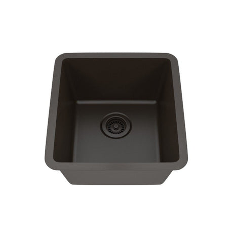 Dakota Sinks GSE-QC1618-BE Builders Elements Series 16 1/2 Inch Quartz Composite Single Bowl Undermount Bar Sink - Dakota Sinks