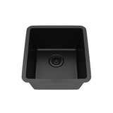 Dakota Sinks GSE-QC1618-BE Builders Elements Series 16 1/2 Inch Quartz Composite Single Bowl Undermount Bar Sink - Dakota Sinks