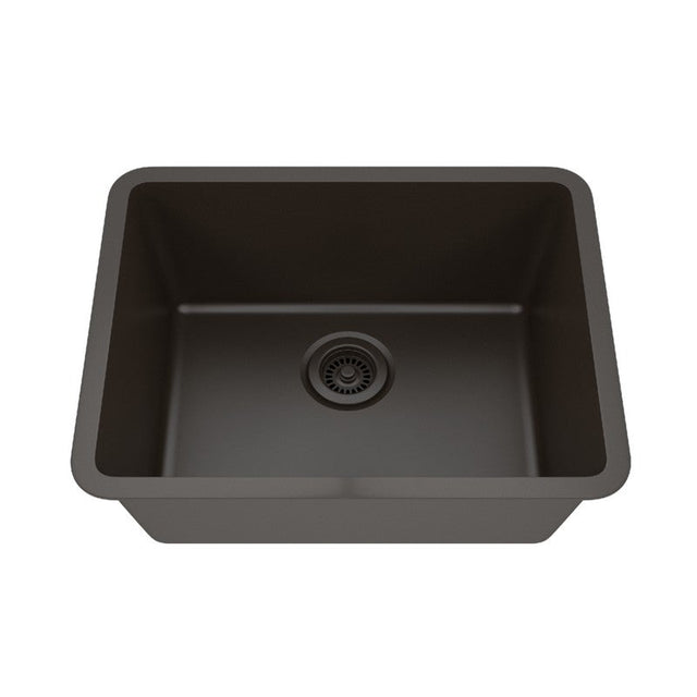 Dakota Sinks GSE-QC2318-BE Builders Elements Series 23 Inch Quartz Composite Single Bowl Undermount Kitchen Sink - Dakota Sinks