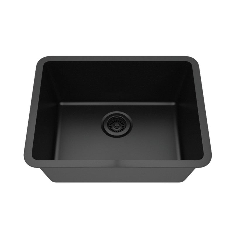 Dakota Sinks GSE-QC2318-BE Builders Elements Series 23 Inch Quartz Composite Single Bowl Undermount Kitchen Sink - Dakota Sinks