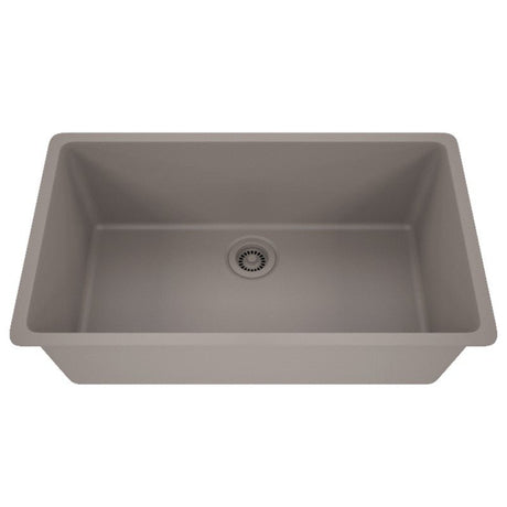 Dakota Sinks GSE-QC3219-BE Builders Elements Series 32 Inch Quartz Composite Single Bowl Undermount Kitchen Sink - Dakota Sinks