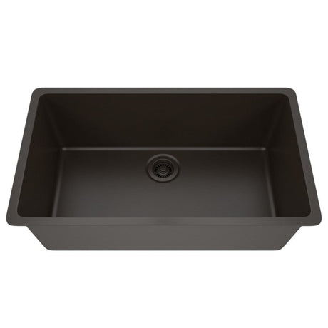 Dakota Sinks GSE-QC3219-BE Builders Elements Series 32 Inch Quartz Composite Single Bowl Undermount Kitchen Sink - Dakota Sinks