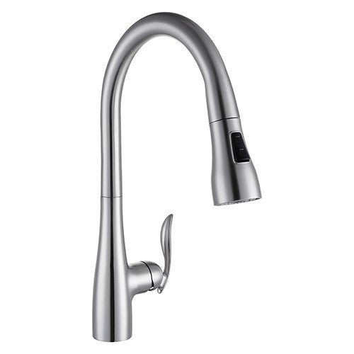 Dakota Sinks Signature 16 1/2 Inch Single Hole Pull-Down Pre-Rinse Kitchen Faucet - Dakota Sinks