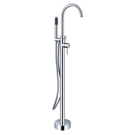 Dakota Sinks Signature 43 3/8 Inch Floor Mounted Bathtub Filler with Shower Head - Dakota Sinks