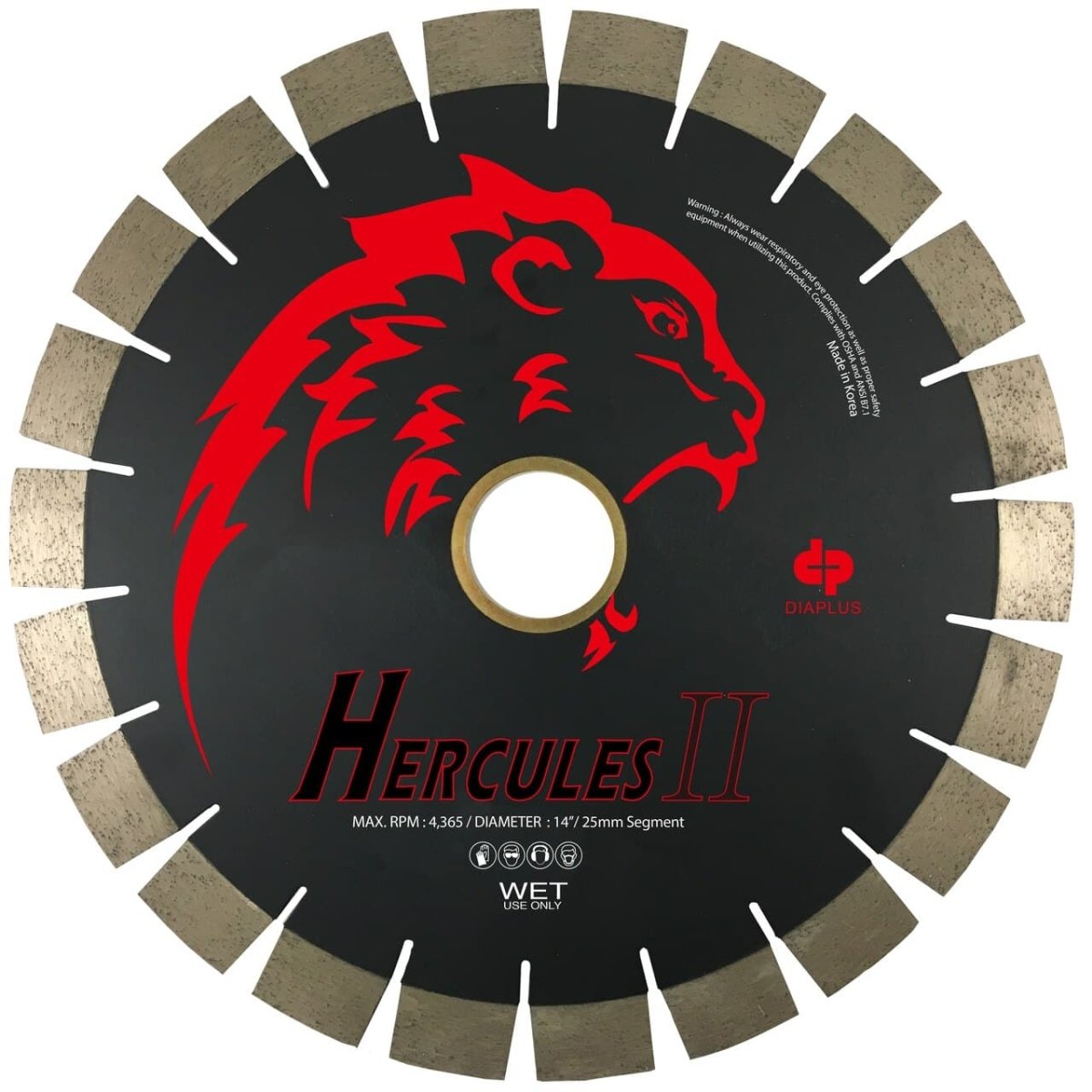 Dia Plus Hercules II (25mm) Bridge Saw Blade for Granite and Natural Stone - Dia Plus