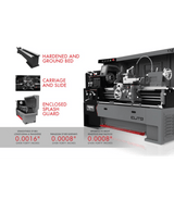 E-1340VS With ACU-RITE 303 DRO With Taper Attachment and Collet Closer - Jet