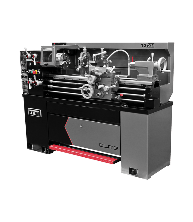 Elite 12" x 36" EVS Lathe With ACU-RITE 303 CSS DRO With Taper Attachment and Collet Closer | E-1236VS - Jet