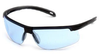 Ever-Lite Infinity Blue Anti-Fog Lens Safety Glasses with Black Frame - Pyramex