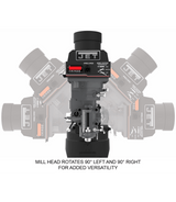 EVS-949 Mill with 2-Axis ACU-RITE 203 DRO and Servo X, Y, Z-Axis Powerfeeds Jet