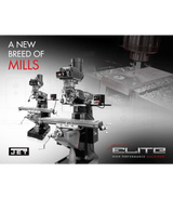 EVS-949 Mill with 2-Axis ACU-RITE 203 DRO and Servo X, Y, Z-Axis Powerfeeds Jet