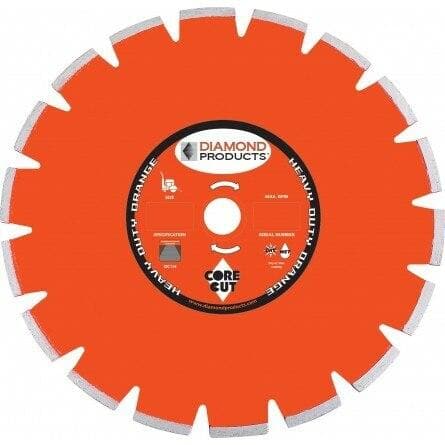 Heavy Duty Orange Segmented Dry Walk Behind Blades - Diamond Products