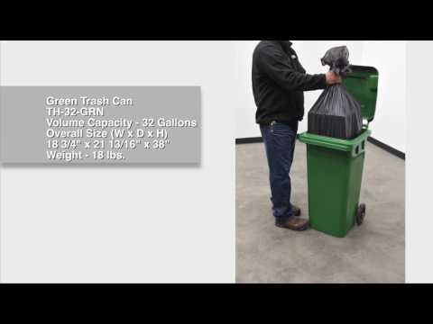 Green Trash Can Video