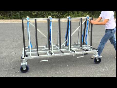 Weha Shorty Granite Double Sided A Frame Transport Cart