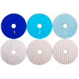 Hybrid Polishing Pads, 3 Step, ASHT - Diamond Tool Store