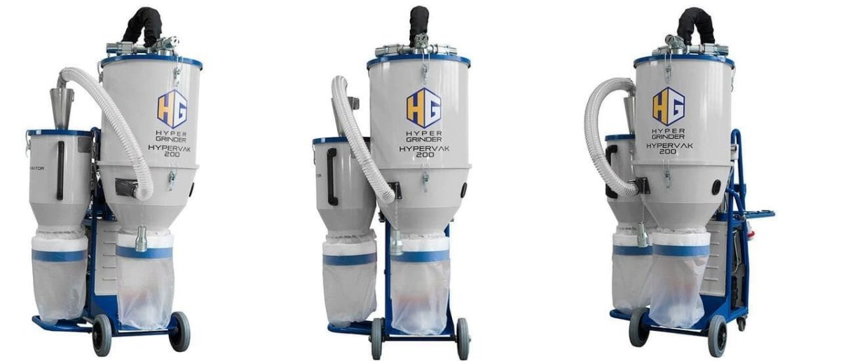 Hypervak 200 Industrial Concrete Vacuum - Hypergrinder