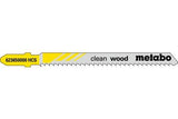 Jigsaw Blades "Clean Wood" - 5 per Pack - Metabo