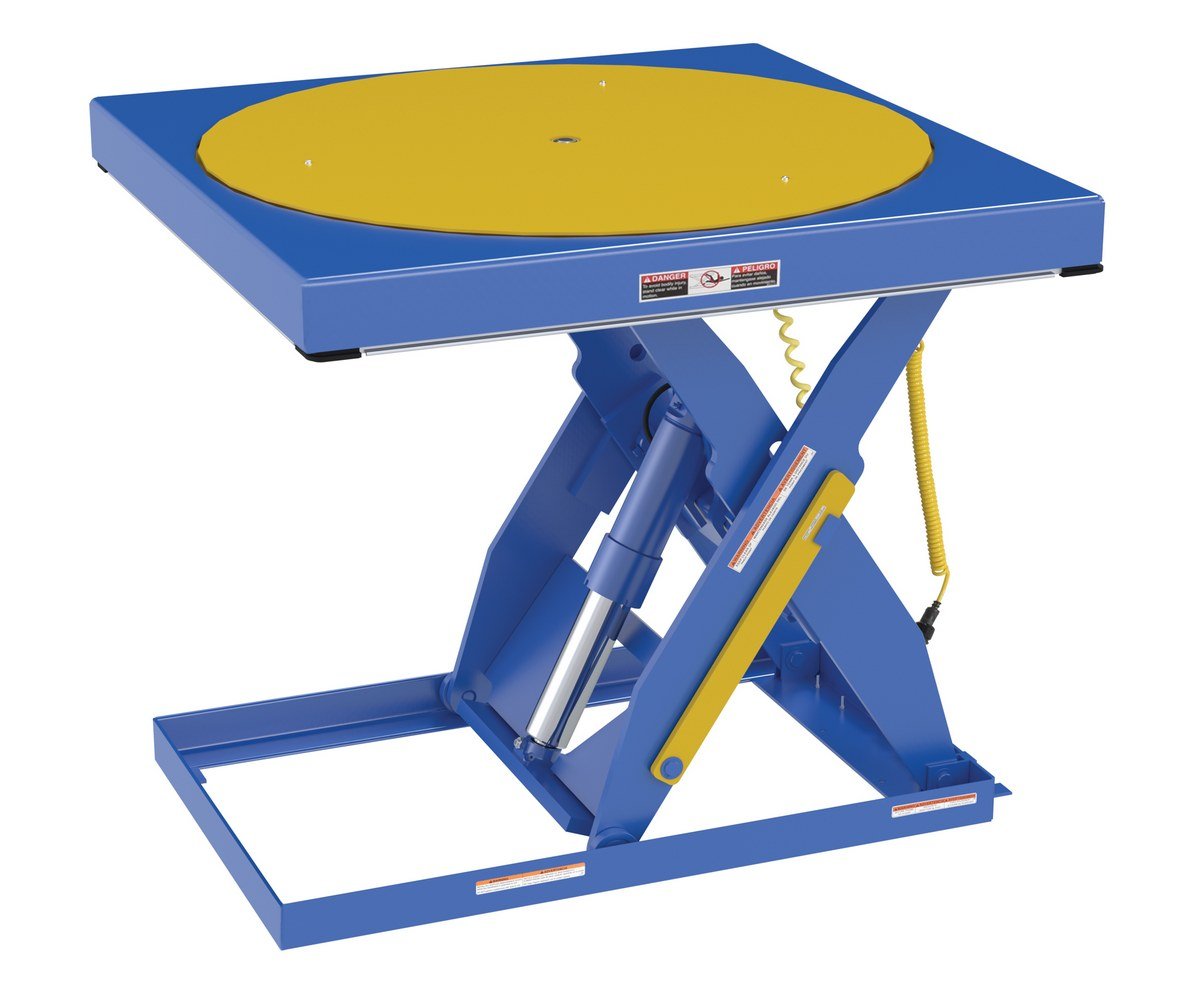 Manual Built-In Carousel for Scissor Tables - Vestil