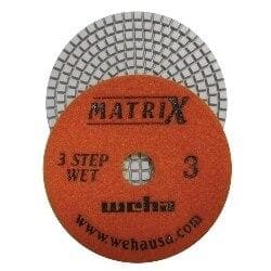 Matrix 3 Step Diamond Polishing Pads for Medium to Light Quartz and Granite 50453 Weha Step3