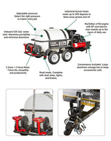 NorthStar Hot Pressure Washer | Trailer Mounted | 4000 PSI | 7.0 Gpm | E740 NorthStar