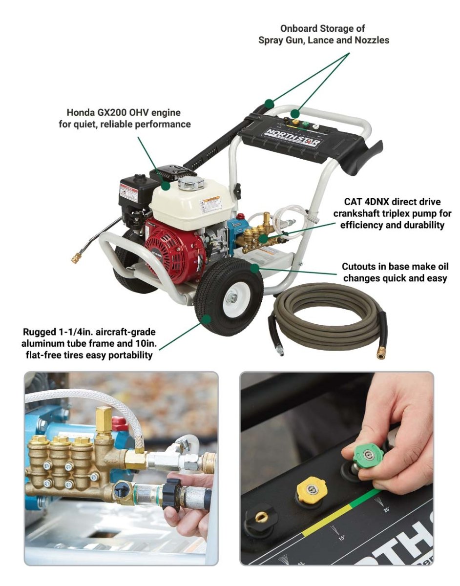 NorthStar Pressure Washer | 3,300 PSI | 2.5 GPM | Honda GX200 NorthStar