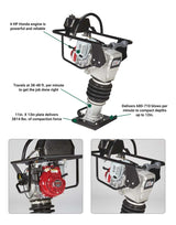 NorthStar Tamping Rammer | 680-710 BPM | Honda GXR120 NorthStar