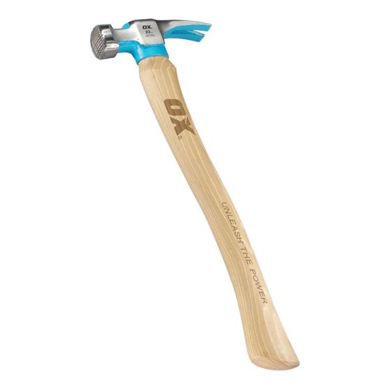 Ox Pro 18oz California Framing Hammer - Hickory Handle Ox Tools