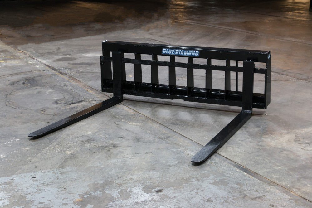 Pallet Forks – 6,000 Lbs. Capacity Wide Frame Hd - Blue Diamond Attachments